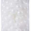 Realhaha Ball Pit Balls 50 100 200 500 Play Balls Plastic Balls for Baby Girls Toddlers Kids Play Tent Pool Playhouse Playpen Party Decoration (Pearl White)