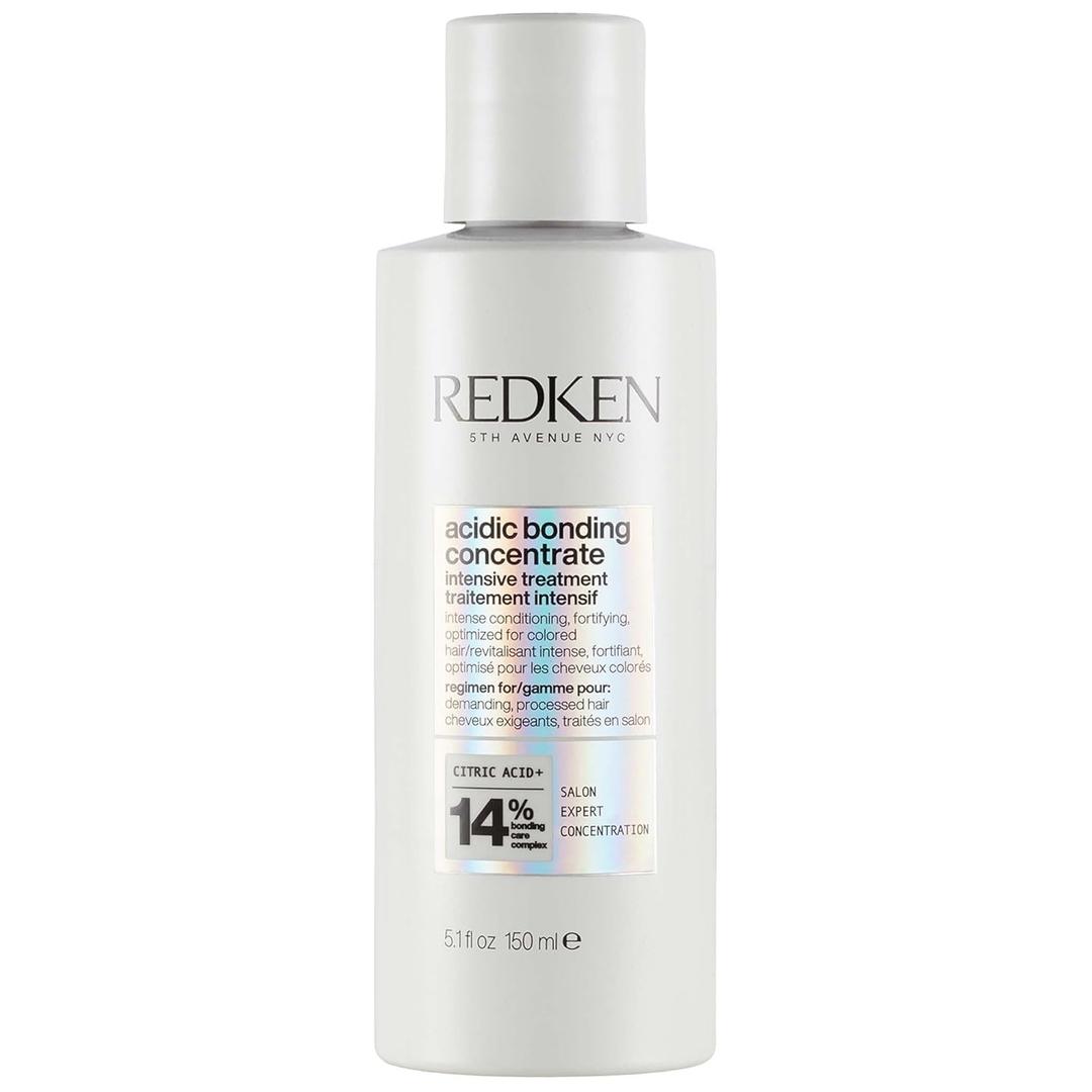 Redken Acidic Bonding Concentrate Treatment For Damaged Hair Repair - Deep Conditioning Intensive Mask, Provides Smoother & Stronger Hair