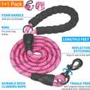 Beebiepet Heavy Duty Tactical Dog Harness for Large Dogs, No Pull Adjustable Pet Harness Reflective Service Training Easy Control Pet Vest Military K9 Working Dog Harnesses-X- Large, Pink Camo