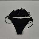 OZICERD 2 Piece Bikini Sets for Women Halter Triangle Bikini Tops Brazilian String Swimsuit Full Coverage Bottom Bathing Suit (Medium)