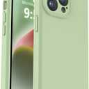 Vooii Compatible with iPhone 13 Pro Case, Liquid Silicone Upgrade [Camera Protection] [Soft AntiScratch Microfiber Lining] Shockproof Phone Case for iPhone 13 Pro 6.1 Inch Matcha