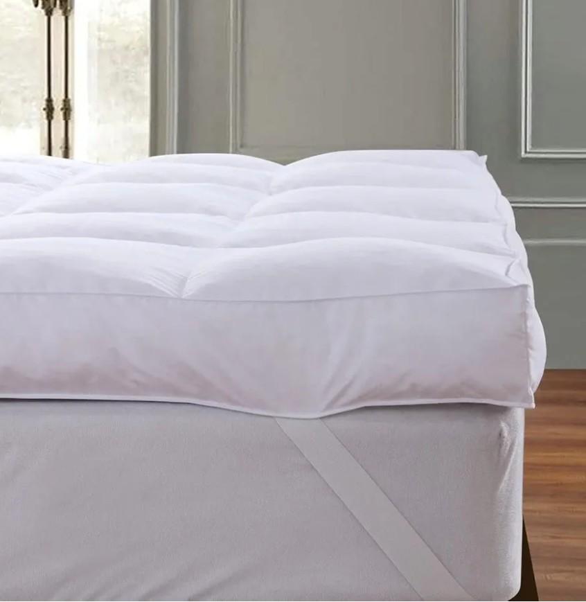 Mattress Topper 39"x75", Extra Soft Pillow Top Mattress Topper for Firm Bed, Thick Baffle Box Cooling Cloud-Like Down Alternative Filled, Back Pain Relief, White