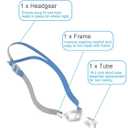 Replacement Set for P10 Series, Includes Headgear, Frame, Tube, Clips in One Pack, Snug Fit & Durable Replacement