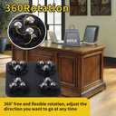 Furniture Movers with 4 Wheels, Furniture Dolly,Carbon Steel Panel Heavy Duty Dolly,Furniture Lifter with 4 360 Rotatable Steel Ball Universal Wheels,Maximum Load 600 LBS