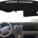 Dash Cover Mat Custom Fit for Toyota Corolla Dashboard Cover Pad Cap Carpet Protector J255 (Black)