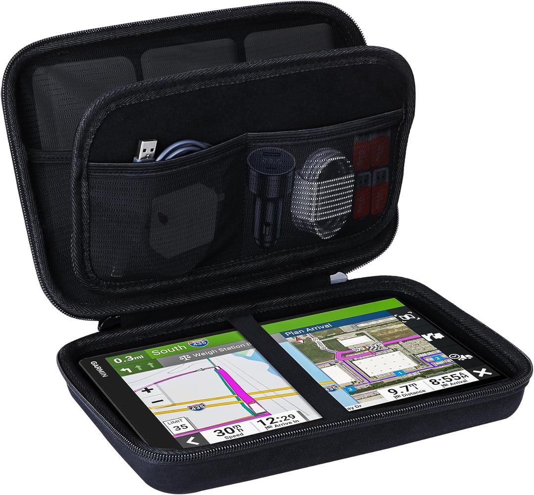 Lebakort Hard Case Compatible with Garmin dēzl OTR1010 or Garmin dēzl OTR1000 or Garmin 1095 or Garmin dezl OTR800 or Garmin DriveSmart 86 8-inch or Garmin dēzl OTR810 RV GPS Truck Navigator System