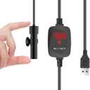 VCRAZE Mini Aquarium Heater 5V/2A USB 10W Super Small Fish Tank Heater with Digital Display Thermostat, Alumina Ceramic Betta Tank Heater Turtle Heater for Tanks up to 1 Gallon