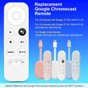 Amzpas Voice Remote for Google Chromecast 4K Snow TV, G9N9N Replacement Remote Control for Google TV HD/4K Snow Streaming Stick, GA01409-US, GA01919-US, GA01920-US, GA01923-US, GA02463-US, GA02464-US, White