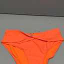 Tempt Me Women Twist Bikini Bottom Moderate High Cut Bathing Suit Bottoms Ruched Swimsuit Bottom (Medium, Orange)