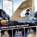 LeYi Phone Case for iPhone-11 Gold, for Magsafe with Stand [ Kickstand Ring Holder] Cover Funda para iPhone 11 Women Man Magnetic Mag Safe Rugged Military Grade Protective Slim ipone 11case, Gold