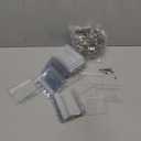 Name Tag Holder with Metal Clips, 100 Set Clear PVC Horizontal ID Badge Holders with Waterproof ID Card Clips