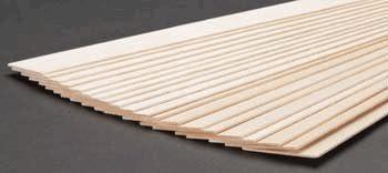 Balsa Wood 1/16" X 2" X 36" (10 Count) - 1121