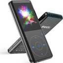 RUIZU 64GB MP3 Player with Bluetooth 5.3, Speaker, 2.4 inch Screen, Portable Music Player for Sport Running, FM Radio, Voice Recorder, Digital Audio Video Shuffle Playback, Support 128GB Micro SD Card