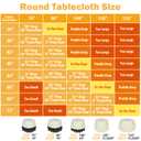 10 Pack 90 In Round Light Beige Tablecloths - Reusable Polyester Table Covers Protect from Spills (Not Waterproof) for Weddings, Banquets, Parties Ships Folded, Wrinkles Likely, Steam Before Use