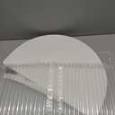 Elfcool Stone Bath Mat Diatomaceous Earth Shower Mat Non Slip Quick Dry Bath Stone Mat Super Absorbent Bathroom Floor Mat for Bathroom Kitchen Counter (Off White-Half Round-Birds)