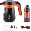 SPTA Electric Pressurized Soap Sprayer - 2.25L/76 oz Cordless Car Foam Sprayer with 500ML Car Wash Shampoo for Detailing