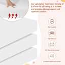 High Density Upholstery Foam 6" X 24" X 24", 3PCS Couch Cushion Replacement - 45D Density 70 ILD (Firm), Square Foam Padding for Chairs, Cut to Size Foam Replacement Cushion for Sofa Chair Bench