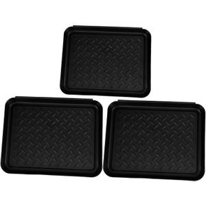 jojofuny 3pcs Multi-Purpose Boot Tray for Boots Wet Shoes and Pet Feeding and Easy to Clean for Indoor and Outdoor Use Keeps Entryway Neat