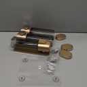 pollock Shampoo Conditioner Dispenser Shower Soap Dispenser 3 Chamber No Drill Shampoo Dispenser for Shower Wall Mounted Shampoo Conditioner Body Wash Dispenser for Bathroom Hotel Gold