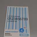 8 Inch Large Metal House Number for Outside, Modern Floating Home Address Numbers, Aluminum Silver Anti-Rust numbers for house for Garden Front Door Garage Apartment Signage,911 Visibility Signage (4)