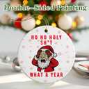 2 x 67 Christmas Ornament, Funny Ornament, 6 7 Ornaments, Funny Christmas Ornaments 2025, Teen Gen Alpha Xmas Gift, 67 Meme Gift, Stocking Stuffers for Teens - HoHo Holy Sh*t What a Year