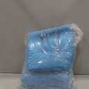 Chair Cushions for Dining Chairs, Tufted Foam Kitchen Chair, Non-Slip Seat Cushions with Ties Set of 4, 15.5" x 15.5" x 4", Light Blue