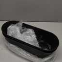 Dahey 3 Pcs Metal Hanging Flower Pots for Railing Fence Outdoor Planter 15.7 Inch Hanging Bucket Pots Countryside Window Flower Plant Holder with Detachable Hooks for Garden Yard Home Decor,Black