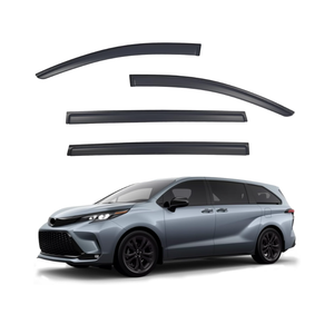 Window Visors Rain Guards Compatible with 2021-2026 Toyota Sienna, Out-Channel Side Window Wind Deflectors Vent Shades Accessories, Dark Smoke 4 Pcs, 2022 2023 2024 2025