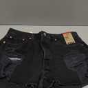 Levi's Women's 501 Original Shorts (34, (New) Black - Destructed)