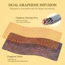 Neck and Shoulder Heating Pad: 2X Graphene Extra Hot Max 160 for Faster Deeper Pain Relief - 4H Auto Shut Off for Home Office Use - Machine Washable - Gifts for Dad Grandpa Husband