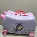 MILK&MOO Rideable Kids Suitcase Little Mermaid, Fun and Safe, Durable, Spacious and Ergonomic Design, 360° Swivel Wheels, for Children Aged 2-6 Years, 21 L, Maximum Riding Weight 50kg / 110 Lb, Medium