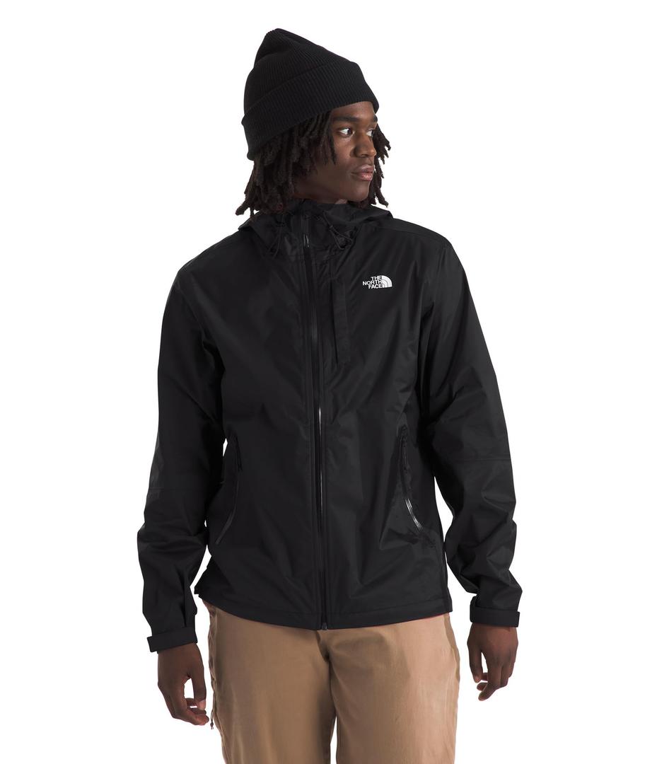 The North Face Men's Alta Vista Rain Jacket - Waterproof, Breathable, Weather Ready Hood, Zip Chest Pocket, TNF Black-NPF,  3XL