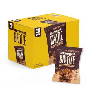 Brownie Brittle – Original Chocolate Chip Thin and Crispy Sweet Snacks, BBD 20DEC2026