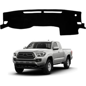 Dash Cover Mat Compatible with Toyota Tacoma 2016-2023 Car Interior Dashboard Cover Mat Nonslip Dashmat Sunshade Glare UV Rays Protector Accessories Custom Fit