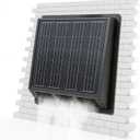 Solar Roof Ventilator Fan: 2500 RPM High-Speed Exhaust Fan with 12V Monocrystalline Solar Panel, IP67 Waterproof, 13x13x3.5inches for Attic, Garage, RV, Shed Easy Installation, Energy Efficient