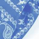 MECH-ENG Mens Paisley Shorts Workout Boxing Running Shorts Bandana Boho Lightweight Drawstring (Blue, XS)