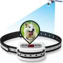 Electric GPS Wireless Dog Fence System, Pet Containment System with Waterproof and Rechargeable Training Collar Receiver for Dogs Pets Container Boundary (White)