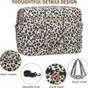 Vankor Travel Duffel Bags, Weekender Bags for Women Men Gym Duffel Bag Personal Item Travel Bag Foldable Tote Carry On Overnight Workout Bag, Leopard