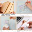 Trasparent Dry Erase Board with Light Up Stand for Desk | Clear Desktop Note Memo Whiteboard Notepad Table | Glow LED Letter Massage Boards for Creative Use | Includes Dry Erase Marker