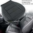 GXARTS Perforated Leather Driver and Passenger Side Bottom & Top Lean Back Replacement Seat Cover Black #41, E1 Compatible with Ford Mustang 2015 2016 2017 2018 2019 2020 2021 2022 2023
