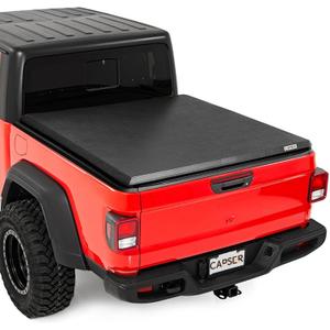 CAPSER Jeep Gladiator 5FT Soft Tri-fold Tonneau Cover Compatible with 2020-2025 Jeep Gladiator Fleetside 5FT 60.3Inch Truck Bed