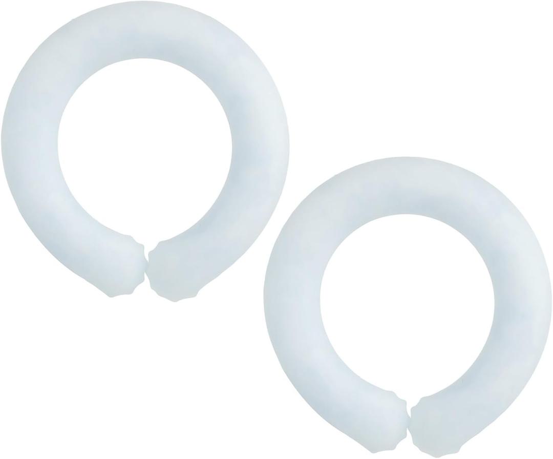 Wrist Cooling Tube Reusable Wrist Cooling Bracelets Wearable Rings Wristband Tube for Hot Weather Rings (White)