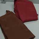 FOLINS&HOME Burgundy Square Tablecloth - 60 x 60 Inch Rust Red Wrinkle Free Waterproof Polyester Table Cloths, Spillproof Heavy Duty and Washable Table Cover for Party, Banquet, Rectangle/Oblong, Red And Brow