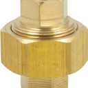 Vis Brass Pipe Fitting, Union, 3/8" NPT Female x 3/8" NPT Female, 3250 (3250CC, 1pcs)