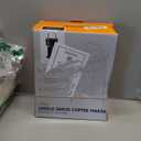 Tastyle Single Serve One Cup Coffee Maker, for K Cups and Grounds, Mini Coffee Maker with Portable Handle, 6 to 12 Oz Brew Size, for Travel, Camping, Office, RV and Dorm, 120V, Black and Gold