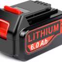 Djsanu 20V Max 6000mAh High-Capacity Battery Compatible for Black and Decker 20V Lithium Battery, Compatible with Black & Decker 20 Volt LBXR20 LBXR2020 & Power Tools Weed Eater, Drill, Leaf Blower