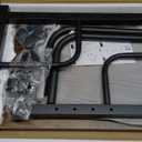 Portable Rolling Desk on Wheels Adjustable Height Desks for Small Spaces, 32" Computer Desk Drafting Tables with Storage Shelves for Home Office Rustic