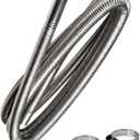 HXBYX 2.5cm Inner Stainless Steel Exhaust Pipe,for Parking Air Heater Fuel Tank Diesel Gas Vent Hose,Length:300/200/150/100/60cm (300cm-inner 2.5cm)