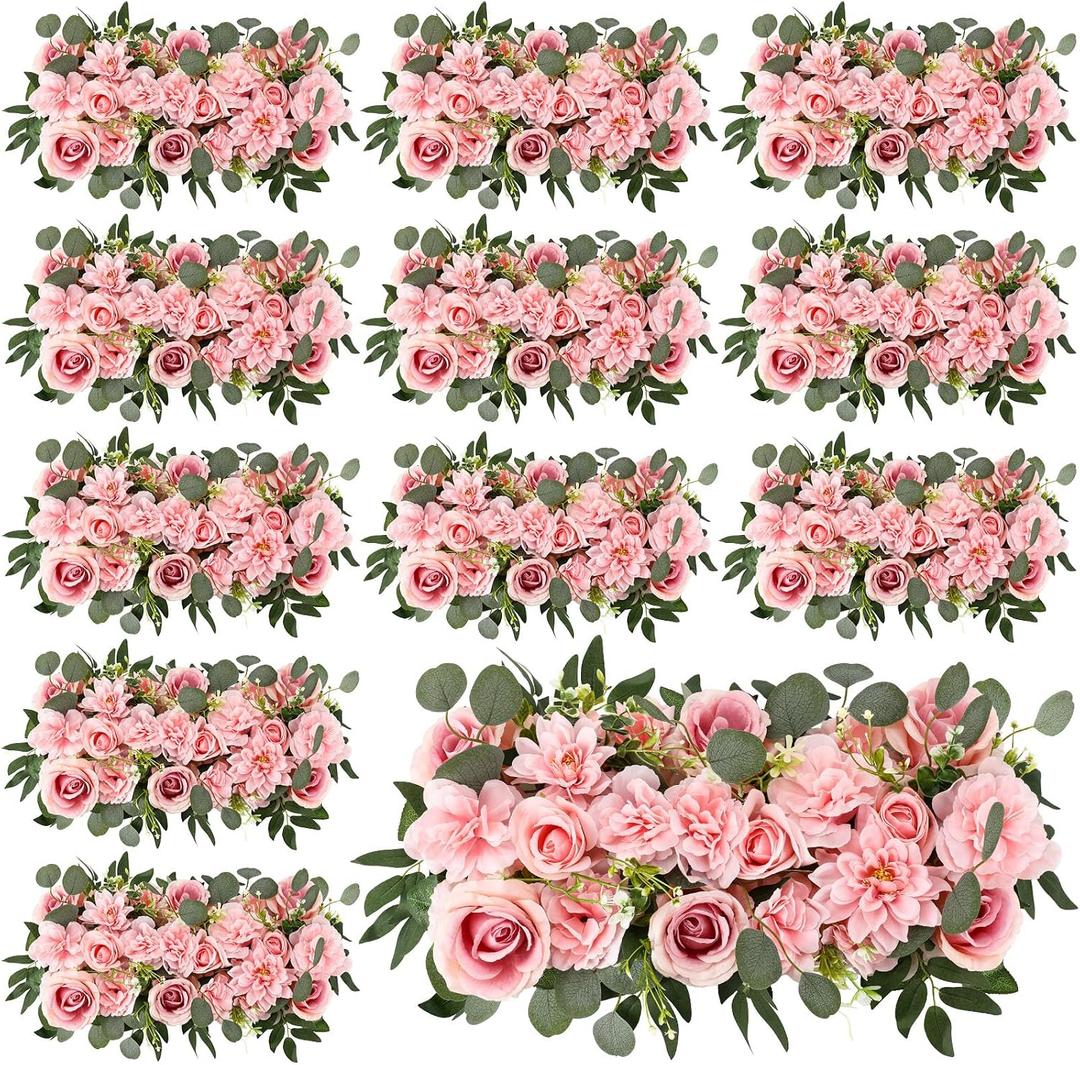 Norme 12 Pack Wedding Arch Flowers Bulk, 19.7×7.9", Pink