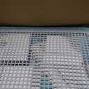 Dog Potty Tray Toilet 20"x14" - Indoor Pee Pad Holder with 8pcs Training Pads, Puppy Mesh Potty with Secure Latch for Small Medium Puppies - Blue + Dog Crate Cage